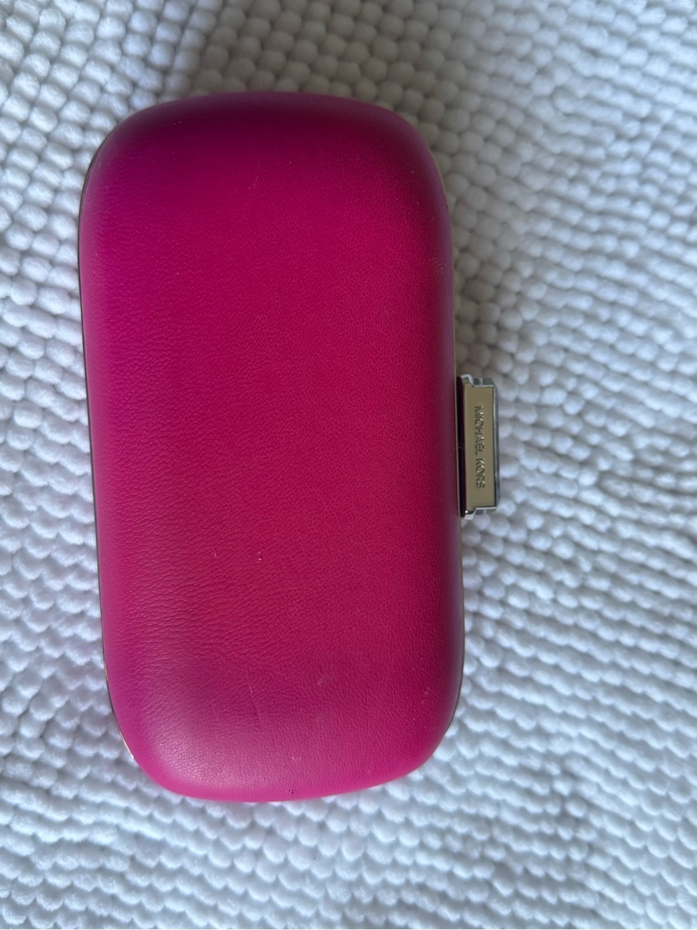 Michael Kors- Elegant Pink Women’s Clutch - Structured Hardcase Evening Bag - Picture 6 of 6
